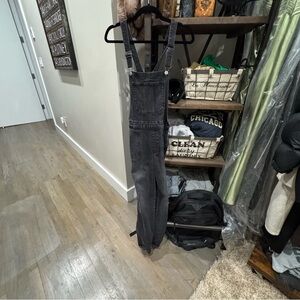 Old Navy Black Denim Overalls
